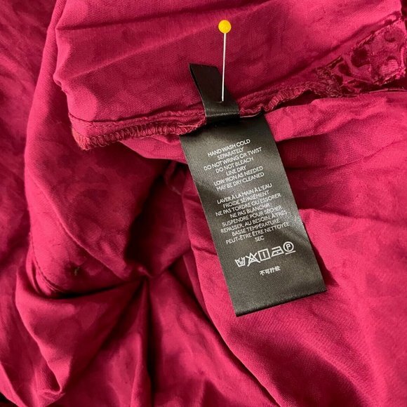 Anthropologie Velvet Burnout‎ Blouse Women M NWT Button-Up 3/4 Sleeve Tunic Top - Picture 12 of 16